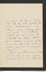 Nachlass Franz Steindachner, Brief von Lèon Louis Vaillant an Franz Steindachner (11.10.1888), Inv.Nr. 556.03, Seite 2